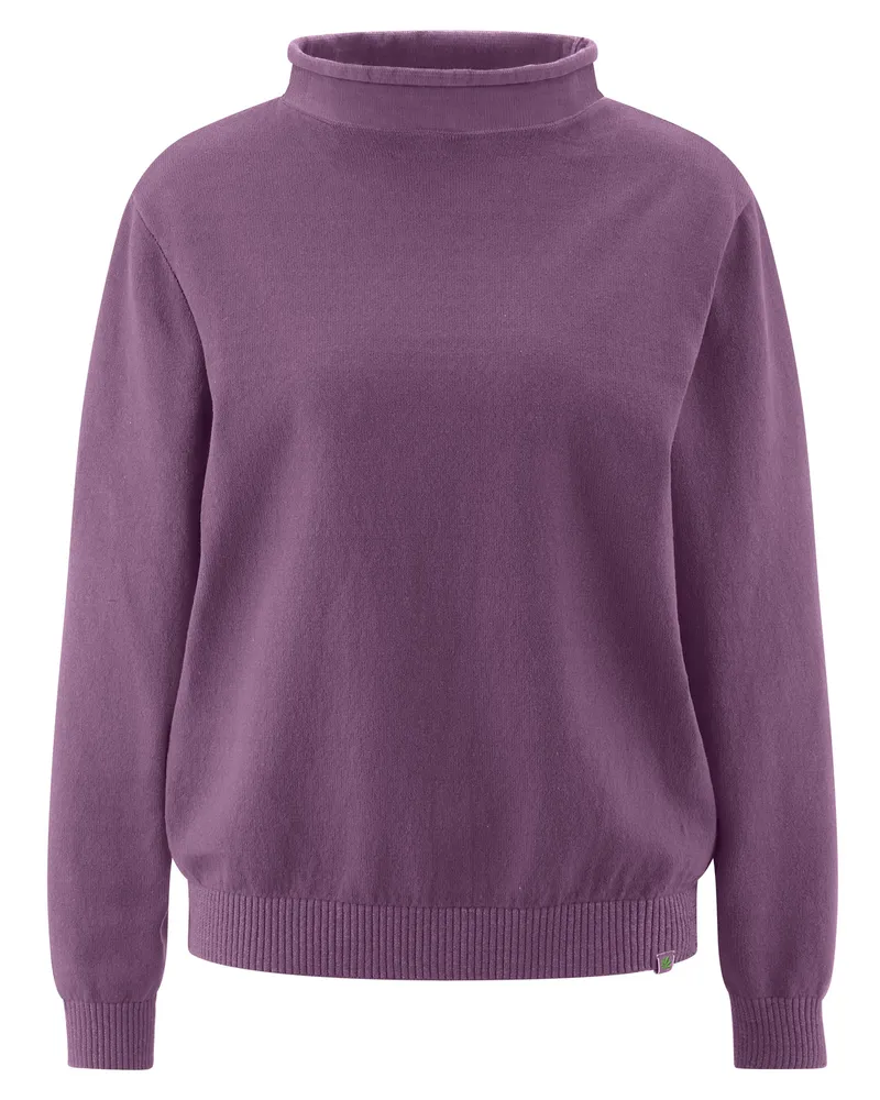 HempAge HempAge Damen vegan Rollkragenpullover Amethyst, Violett, – Produktbild 1 von 2