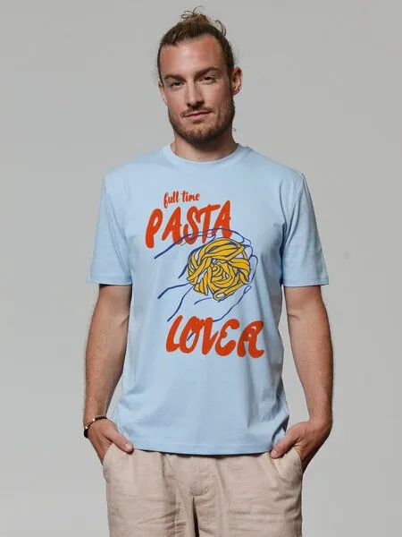 watapparel watapparel T-Shirt Unisex Pasta lover, Blue soul, – Produktbild 1 von 4