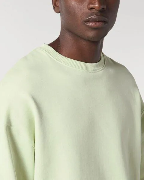 YTWOO YTWOO Lässiges Sweatshirt in Bio-Qualität, Pullover, Sweater, Unisex, Hellgrün, – Produktbild 4 von 4