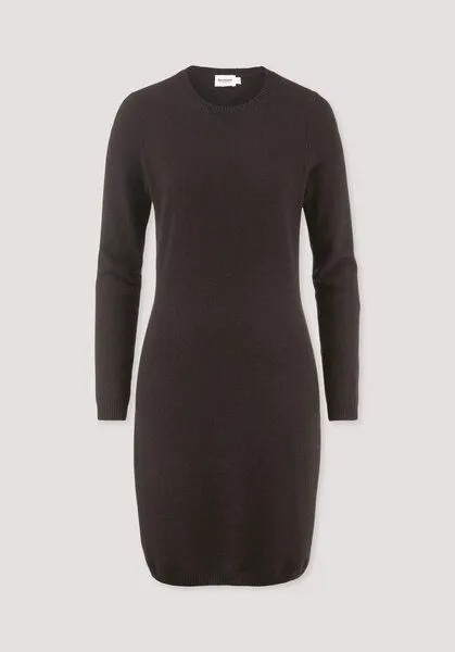 hessnatur hessnatur Strickkleid Regular aus Bio-Schurwolle mit Cashmere, Kakao braun, – Produktbild 4 von 4