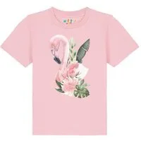 watabout kids watabout.kids T-Shirt Kinder Flamingo mit Blumen, Cotton pink, – Produktbild 1 von 1