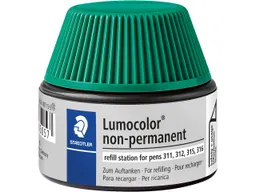Staedtler STAEDTLER Nachfülltinte für Universalstift "Lumocolor" wasserlöslich, grün – Produktbild 1 von 1