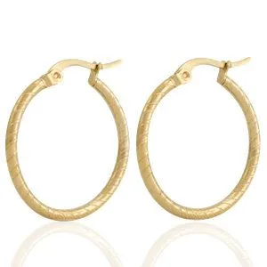 ELEKTROPULLI Creolen in 25mm von Elektropulli, Gold, – Produktbild 6 von 8
