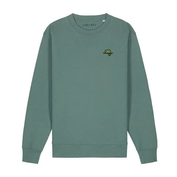 LIGARTI Bestickter Pullover – Mareike das Chamäleon – LIGARTI Tiermanufaktur, Altrosa, – Produktbild 3 von 3