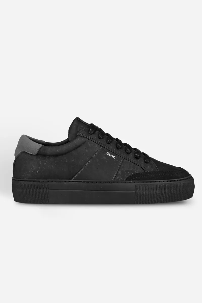 QURC QURC Herren vegan Sneakers Fragment Low, Schwarz, – Produktbild 1 von 2