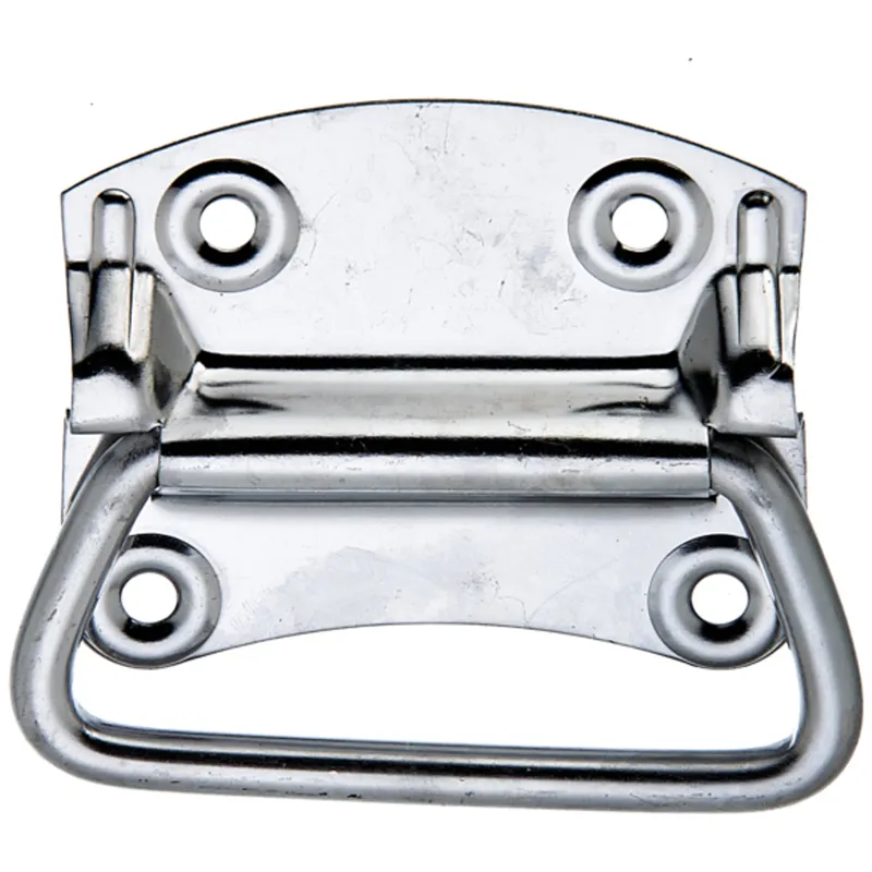 Alberts ALBERTS Kistengriff, Edelstahl, Platte BxH 92x80 mm, Tiefe 12 mm – Produktbild 1 von 1