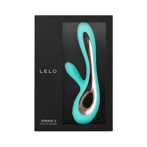 LELO G-Punkt- und Klitorisvibrator (Rabbit-Vibrator) - LELO SORAYA 2, Aqua, – Produktbild 2 von 4