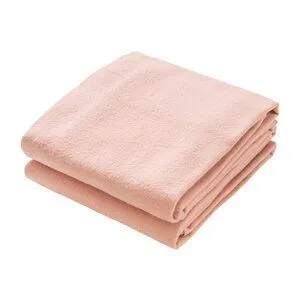 People Wear Organic People Wear Organic Biobaby Moltondecke 2 x 2er-Pack (4 Stück), 100% Baumwolle (kbA), 80x80cm, Rosé, – Produktbild 2 von 3