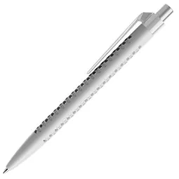 prodir prodir® Kugelschreiber QS40 PMP Air, blaue Mine, grau/silber satiniert, Silber / hellgrau, – Produktbild 1 von 1