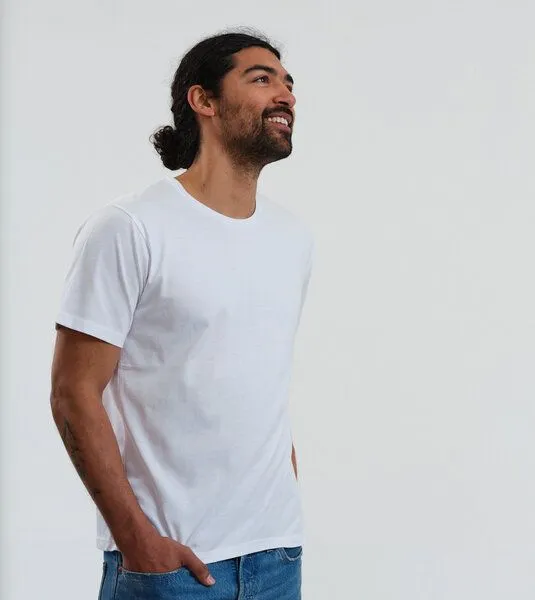 Gary Mash GARY MASH Herren Basic T-Shirt aus Biobaumwolle, Weiß, – Produktbild 2 von 4