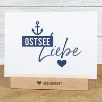 Bow & Hummingbird Bow & Hummingbird Maritime Postkarte "Ostseeliebe" aus Recyclingpapier – Produktbild 1 von 1