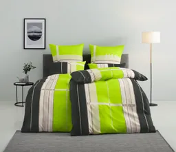 OTTO home Bettwäsche Golfi in Gr. 135x200 oder 155x220 cm, Linon, 2 teilig, sportliche Streifen Bettwäsche aus Baumwolle, Marke H.I.S by OTTO home – Produktbild 1 von 1