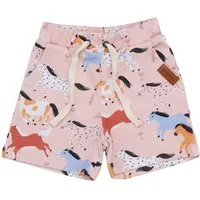 Walkiddy Bio-Baumwollshorts Baby Horses in Rosa - Nachhaltig & Allergikerfreundlich von Walkiddy – GOTS zertifiziert – Produktbild 1 von 1