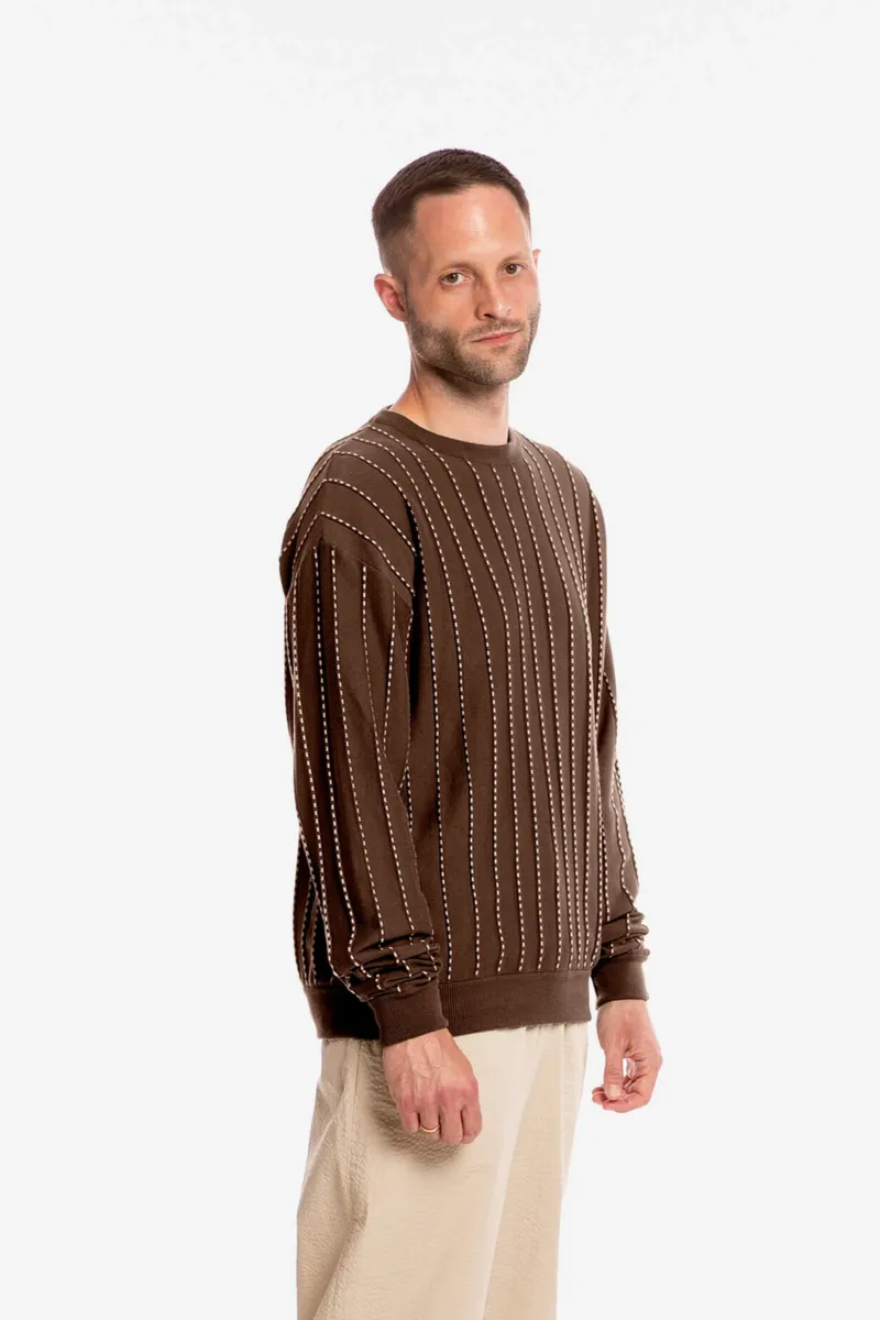 MATONA MATONA Herren vegan Pullover Feld Pekannuss, Dunkelbraun, – Produktbild 2 von 2