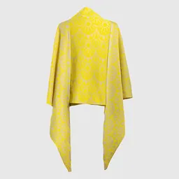 LANARTO slow fashion LANARTO slow fashion Schultertuch Sonne aus Bio-Baumwolle in zitrone und natur made in germany – Produktbild 1 von 1