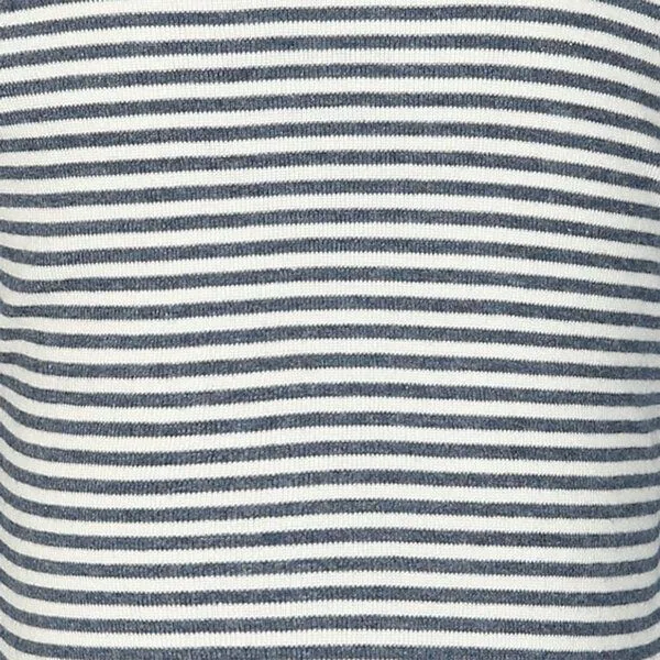 OrganicEra Baby S/S T-shirt Gestreift 'OrganicEra' aus Bio-Baumwolle, Indigo melange (blau), – Produktbild 3 von 4