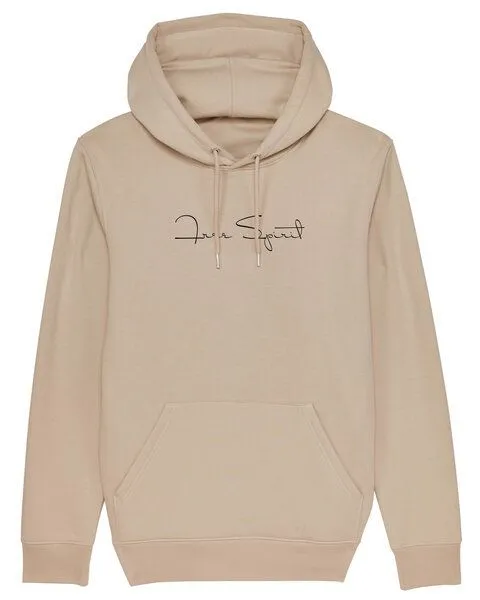 Human Family Human Family Bio Unisex Hoodie - "Charmer - Free Spirit" in verschiedenen Farben, Sand, – Produktbild 1 von 4