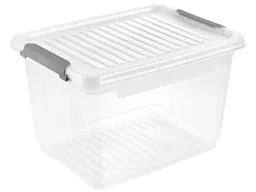 Keeeper Keeeper Clip-Aufbewahrungsbox "Leonie" 37,5 x 28,5 x 23,5 cm, 16,6 l, natural transparent – Produktbild 1 von 1
