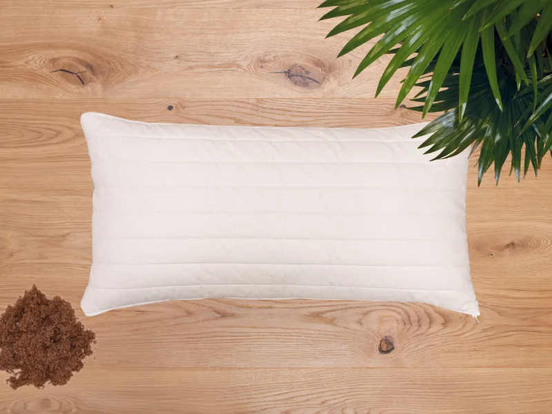 allnatura Kamelflocken-Kopfkissen Cammello 40x60 cm, Natur, – Produktbild 2 von 2