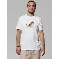 watapparel watapparel T-Shirt Vogel, Off white, – Produktbild 1 von 1