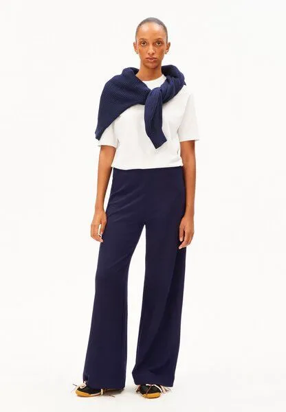 ARMEDANGELS ARMEDANGELS JERSEY WIDE Damen Jerseyhose aus LENZING ECOVERO Viskose Mix, Tinted navy, – Produktbild 3 von 3