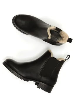 Will's Vegan Shop Will's Vegan Shop Luxe isolierte Chelsea-Stiefel mit tiefem Profil Damen – Produktbild 1 von 1