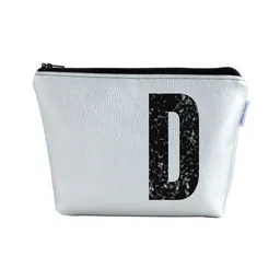 renna deluxe renna deluxe Kulturtasche und Kosmetiktasche personalisiert mit Monogramm SILBER – Produktbild 1 von 1