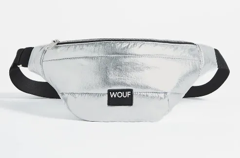 WOUF Wouf Quilted Collection Waist Bag Glossy Silver, Silver, – Produktbild 1 von 1