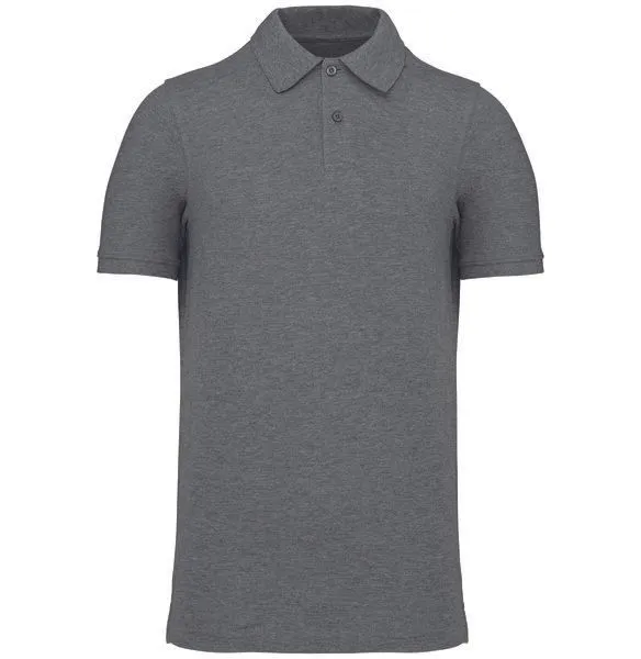 Greenspired Greenspired Piqué-Poloshirt 180 g/m² XS - 4 XL, Meliertes grau, – Produktbild 1 von 2