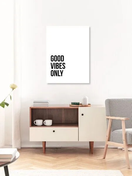 Photocircle Photocircle Poster / Leinwandbild - Good Vibes Only No5 – Produktbild 3 von 4