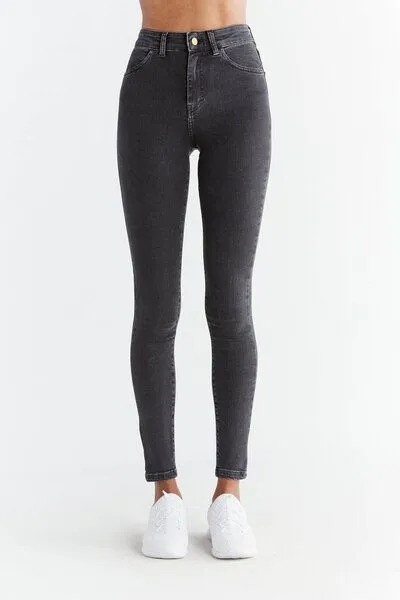 Evermind Evermind W's Skinny Fit-WD1015, Carbon gray, – Produktbild 2 von 5