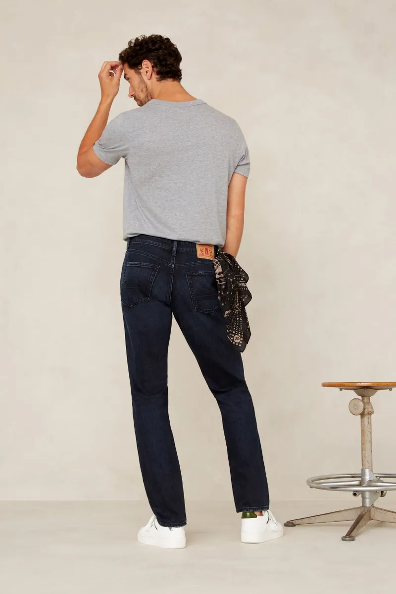 Kings Of Indigo Kings of Indigo Herren vegan Jeans Edric Xavier Blau Schwarz Washed, Extra dunkelblau, – Produktbild 1 von 2
