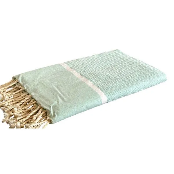 Just Be Just Be Hamamtuch / Strandtuch Chevron, Mint, – Produktbild 1 von 1