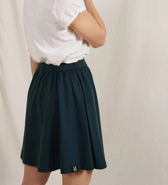 Lena Schokolade Lena Schokolade Rock aus Bio-Jersey, Dark green, – Produktbild 1 von 4