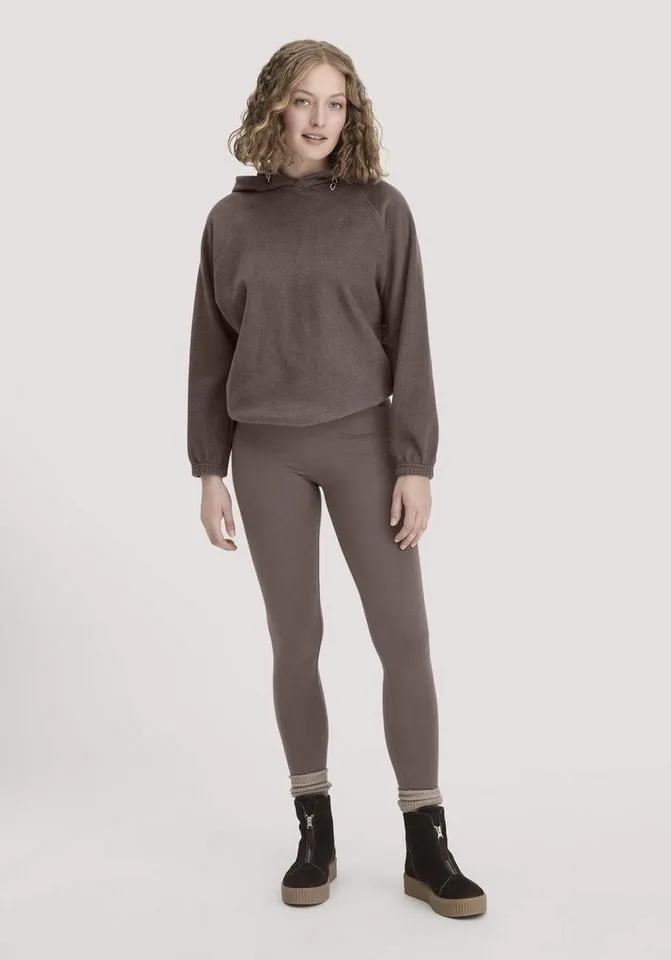 hessnatur hessnatur Fleecepullover Oversize ACTIVE COMFORT aus reiner Bio-Baumwolle (1-tlg), Lila, – Produktbild 4 von 5