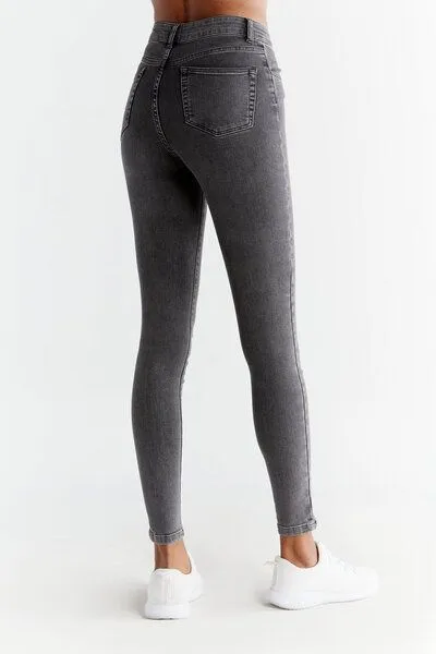 Evermind Evermind W's Skinny Fit-WD1015, Iron gray, – Produktbild 5 von 5