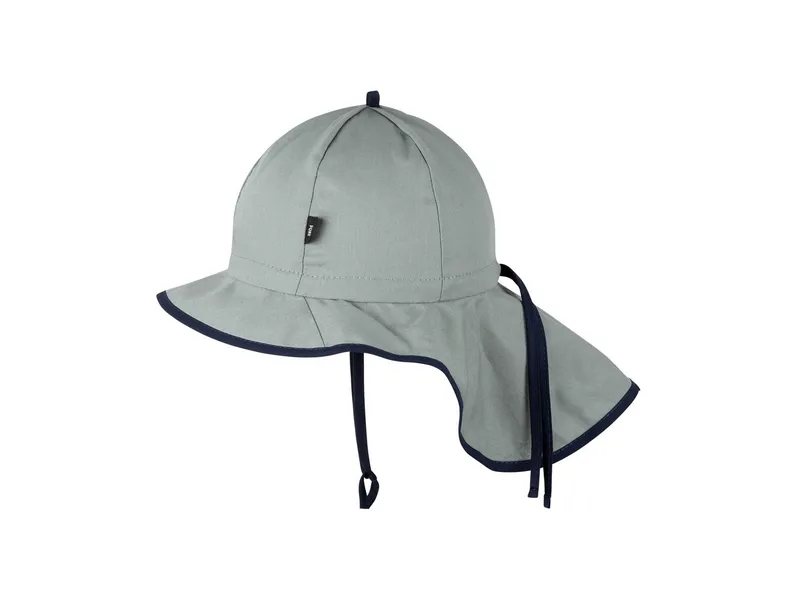 Pure pure by Bauer PURE PURE by Bauer Baby und Kinder Sonnenschutz Mütze mit Bindebändern UV 50 old green Gr. 49, Grün, – Produktbild 1 von 1