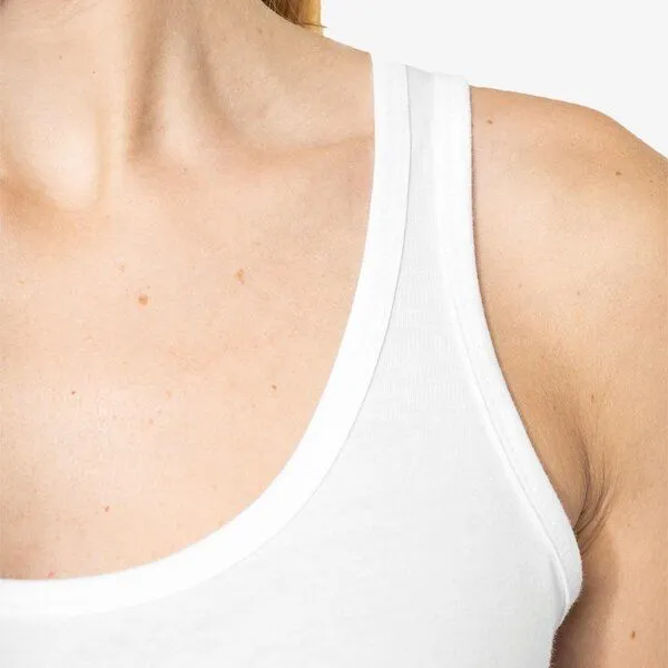 YTWOO YTWOO Slim Fit Damen Top, Weiß, – Produktbild 4 von 4