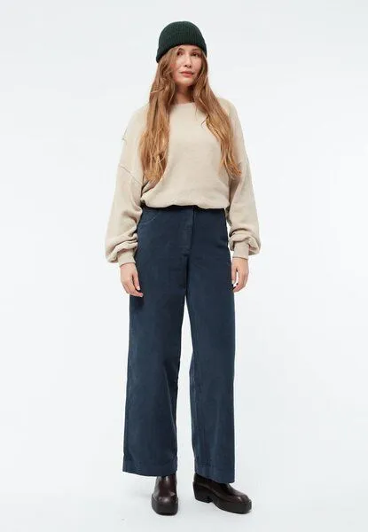 Givn Berlin Givn Berlin Cordhose GBELENA in weiter Passform aus Bio-Baumwolle, Midnight blue, – Produktbild 1 von 4