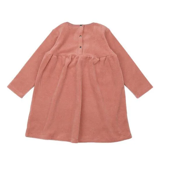 Walkiddy Kinder Langarmkleid GOTS zertifiziert, Bio-Baumwolle, rosa, weich & bequem – Walkiddy – Produktbild 2 von 2