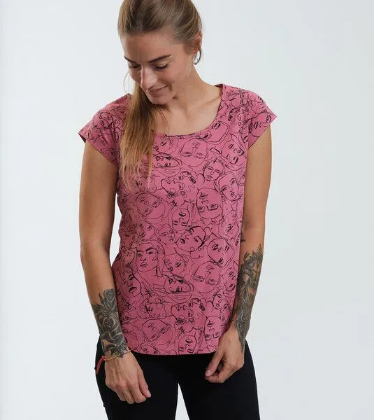 Gary Mash GARY MASH Shirt Asheville Faces aus Bio-Baumwolle, Rosa, – Produktbild 1 von 4