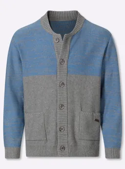 marco donati Strickjacke grau-mittelblau-meliert – Produktbild 1 von 1