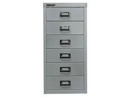Bisley Bisley Schubladenschrank 6 Schübe, DIN A4 silber – Produktbild 1 von 1