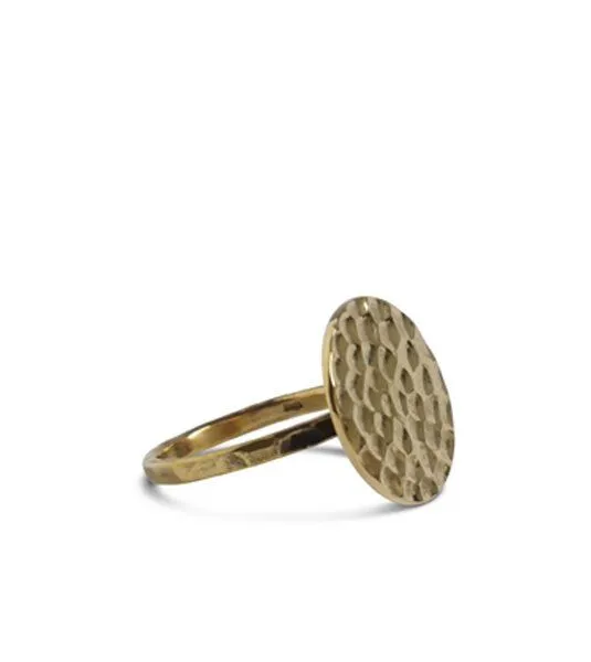 ting goods ting goods Ring gehämmert, Messing oder Sterling Silber – Produktbild 2 von 6