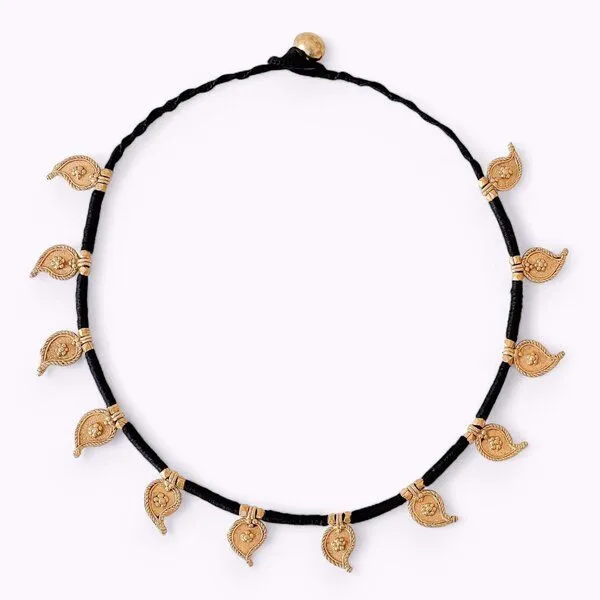 KIKOONI KIKOONI Dokra Kette Teardrops, Gold, – Produktbild 1 von 4