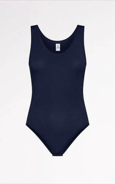 CASAGiN CASAGiN Body mit breiten Trägern aus TENCEL, Blau, – Produktbild 1 von 2