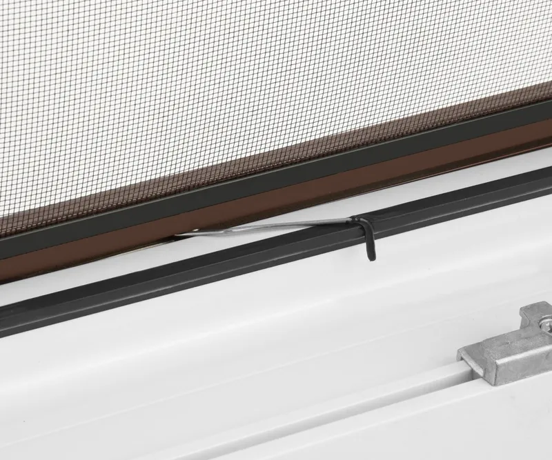 hecht international Insektenschutz-Fensterrahmen MASTER SLIM, Braun, – Produktbild 4 von 8