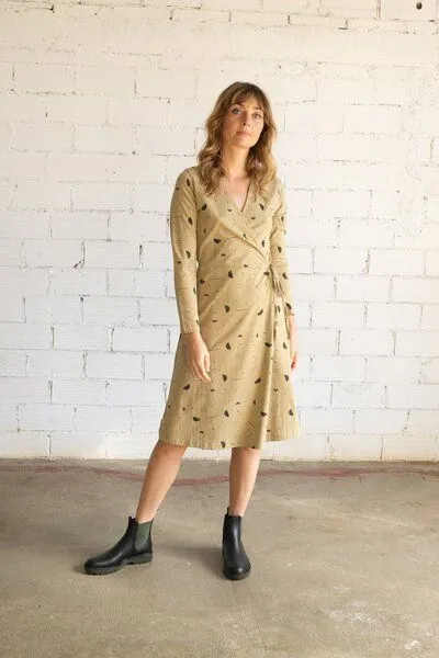 TIRALAHILACHA TIRALAHILACHA Gemma crossover dress, Beige, – Produktbild 1 von 4