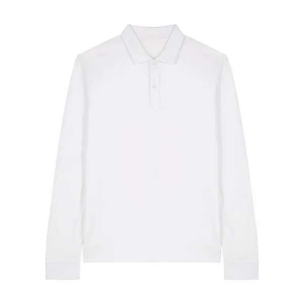 NATIVE SOULS Native Souls Polo Longsleeve Herren aus Bio-Baumwolle, White, – Produktbild 1 von 1
