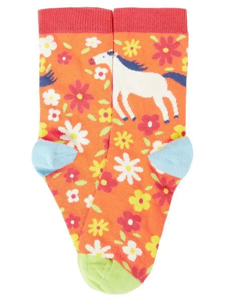 Frugi Frugi Kindersocken in Dreierpack mit Pferde – Produktbild 2 von 2